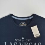 تیشرت نخی مردانه سرمه ای Ebound denim