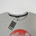 تیشرت نخی مردانه طوسی روشن Alphar one