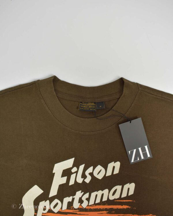تیشرت نخی مردانه قهوه ای Filson garment