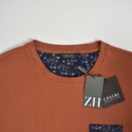 تیشرت نخی مردانه آجری Coveri