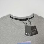 تیشرت نخی مردانه طوسی روشن Coveri