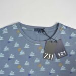 تیشرت نخی مردانه طوسی سربی One twoone