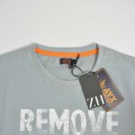 تیشرت نخی مردانه طوسی سربی Avx