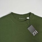 تیشرت نخی مردانه سبز تیره