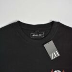 تیشرت نخی مردانه مشکی طرحدار Misten tee