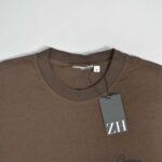 تیشرت نخی مردانه قهوه ای روشن