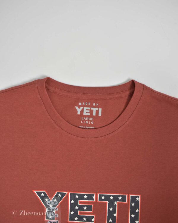 تیشرت نخی آجری Yeti