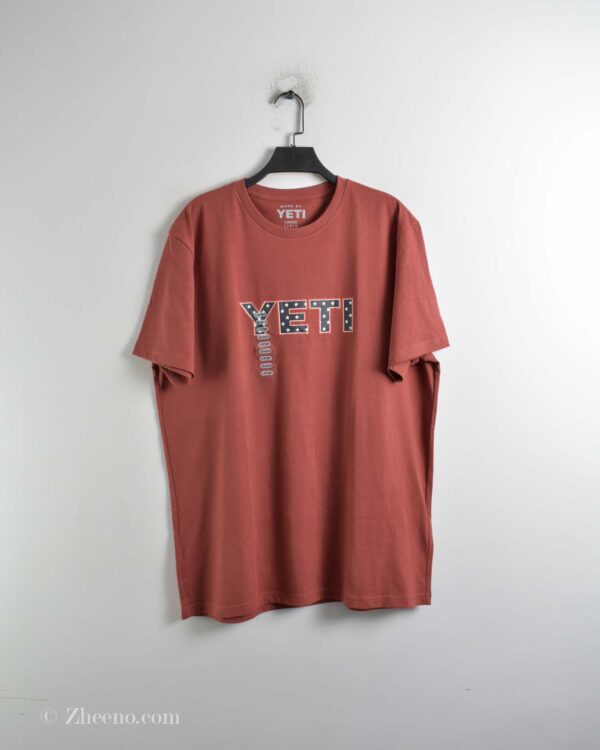 تیشرت نخی آجری Yeti