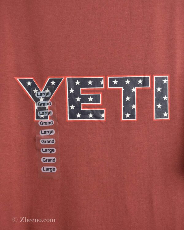 تیشرت نخی آجری Yeti