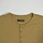 تیشرت نخی مردانه دکمه دار نسکافه ای Buger