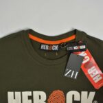 تیشرت نخی مردانه زیتونی Herock