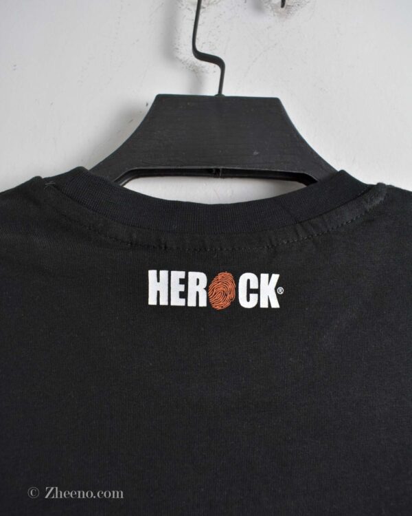 تیشرت نخی مردانه مشکی Herock