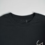 تیشرت نخی مردانه مشکی طرح دار