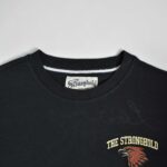 تیشرت نخی مردانه مشکی The stronghold