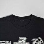 تیشرت نخی مردانه مشکی طرحدار