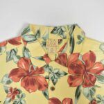 پیراهن هاوایی مردانه زرد طرح گل Jos. A. Bank