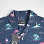 پیراهن هاوایی مردانه سرمه ای طرح نخل Original use