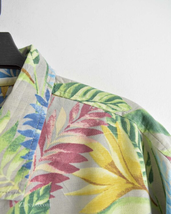 پیراهن هاوایی مردانه چند رنگ طرح برگ Tommy bahama