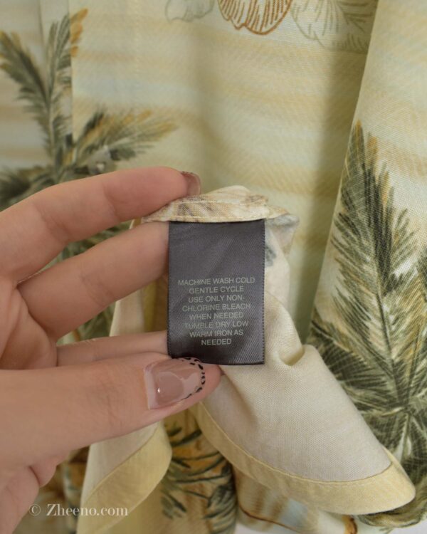 پیراهن هاوایی مردانه کرم طرح دار ST.Johnsbay