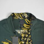 پیراهن هاوایی مردانه سبز تیره طرح آناناس H&M
