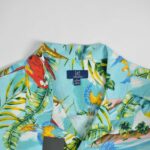 پیراهن هاوایی مردانه طرح طوطی آبی George