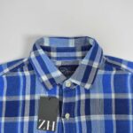 پیراهن لینن مردانه شطرنجی کاربنی Gap