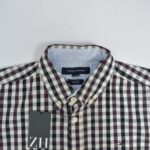 پیراهن نخی مردانه شطرنجی چند رنگ Tommy Hilfiger