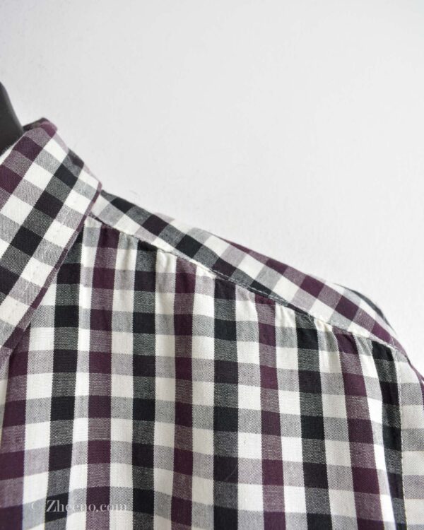 پیراهن نخی مردانه شطرنجی چند رنگ Tommy Hilfiger