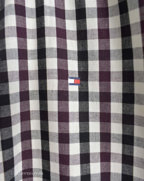 پیراهن نخی مردانه شطرنجی چند رنگ Tommy Hilfiger