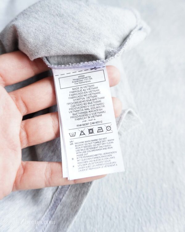 تیشرت طوسی روشن زنانه Adidas - Image 4