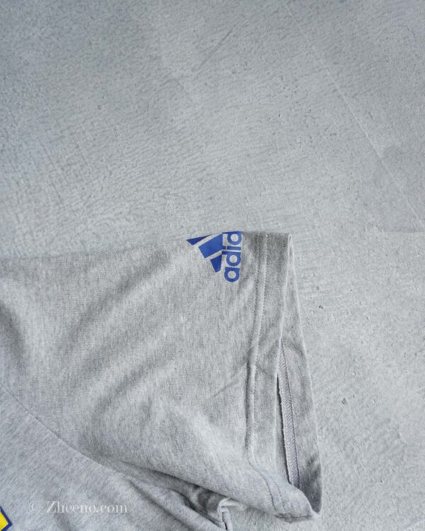 تیشرت نخی زنانه طوسی روشن Adidas - Image 4
