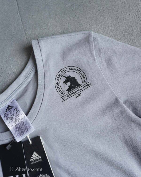 تیشرت نخی زنانه طوسی Adidas - Image 3