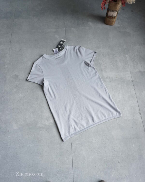 تیشرت نخی زنانه طوسی Adidas - Image 5