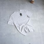 تیشرت نخی مردانه طوسی روشن