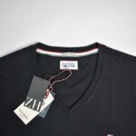 تیشرت یقه هفت مشکی مردانه Hilfigerdenim