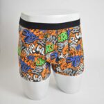 شورت طرح دار نارنجی LC waikiki