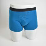 شورت آبی نفتی کمر مشکی LC waikiki