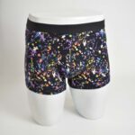 شورت مشکی طرح آبرنگی LC waikiki