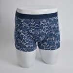 شورت سرمه ای طرح دار کمر کشی LC waikiki