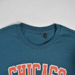 تیشرت نخی مردانه آبی نفتی