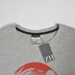 تیشرت نخی مردانه طوسی روشن Alphar one