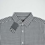 پیراهن نخی چهارخونه آستین بلند H&M