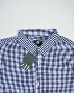 پیراهن نخی چهارخونه آستین بلند ‏H&M