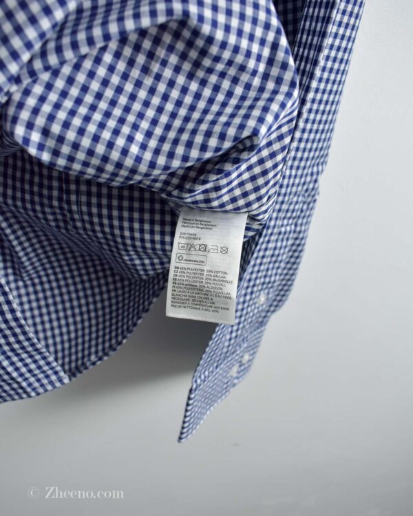 پیراهن نخی چهارخونه آستین بلند ‏H&M