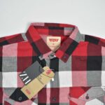پیراهن نخی چهارخونه آستین بلند Levis