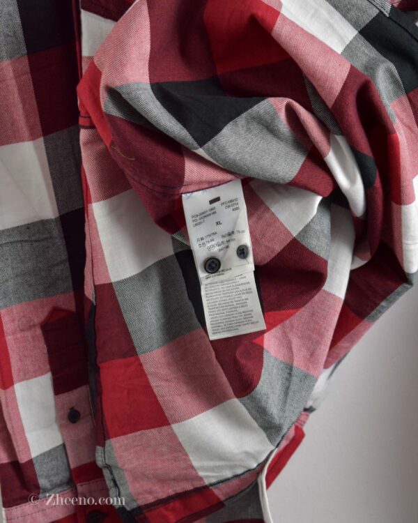 پیراهن نخی چهارخونه آستین بلند Levis