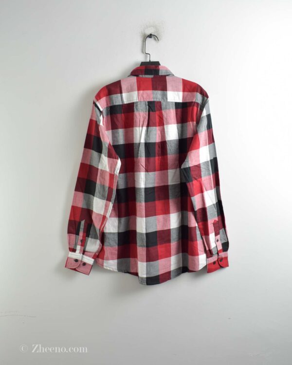 پیراهن نخی چهارخونه آستین بلند Levis