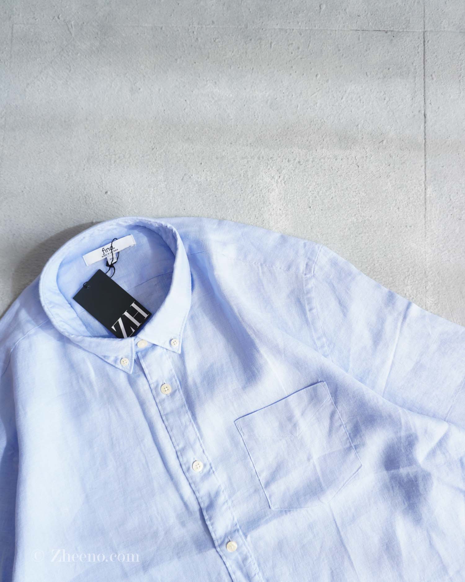 zhcp-1001 پیراهن لینن آستین کوتاه Find - Image 2