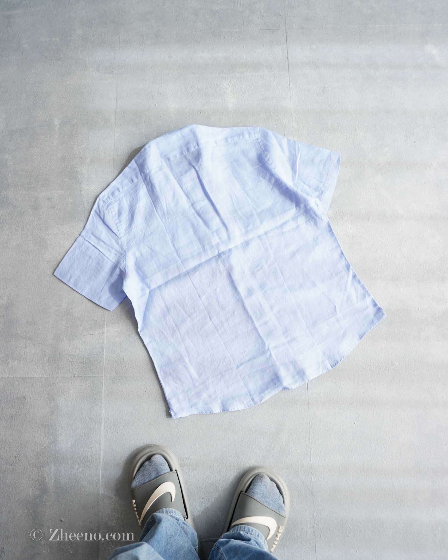 zhcp-1005 پیراهن لینن آستین کوتاه Find - Image 6