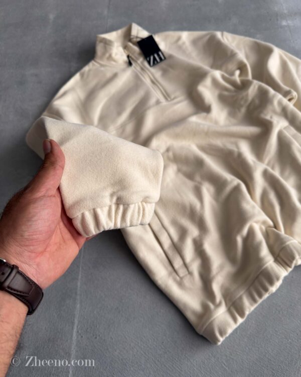 دورس نیم زیپ کرمی asos